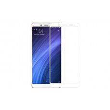 Защитное стекло для Xiaomi Redmi Note 5 FullScreen (5D) полноэкранное белое